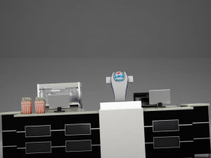 theater concession popcorn popper 3D Model
