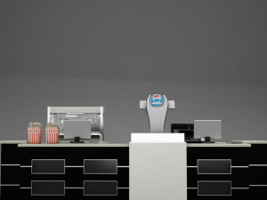 theater concession popcorn popper 3D Модель