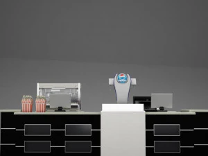 theater concession popcorn popper 3D Model