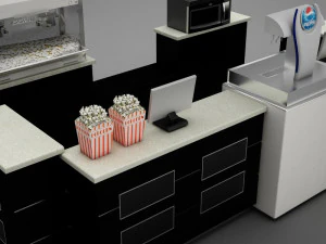 theater concession popcorn popper 3D Model