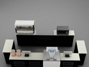 theater concession popcorn popper 3D Модель