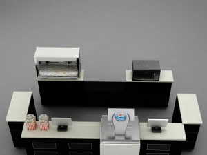 theater concession popcorn popper 3D Model