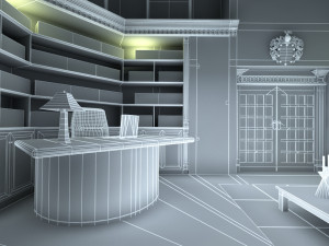 high def studio mansion 3D Modell
