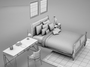 bedrrom03zip Modèle 3D