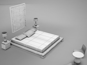 cuarto completo 02 3D 모델