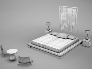 cuarto completo 02 3D 모델
