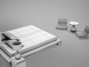cuarto completo 02 3D 모델