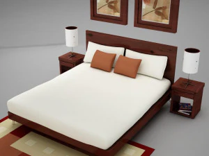 bedroom 01 3D Model