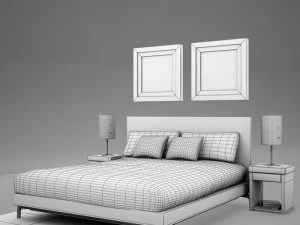 bedroom 01 3D Model
