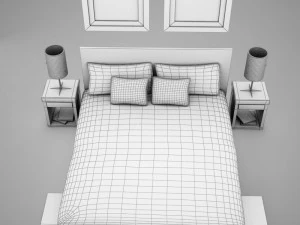 bedroom 01 3D Model