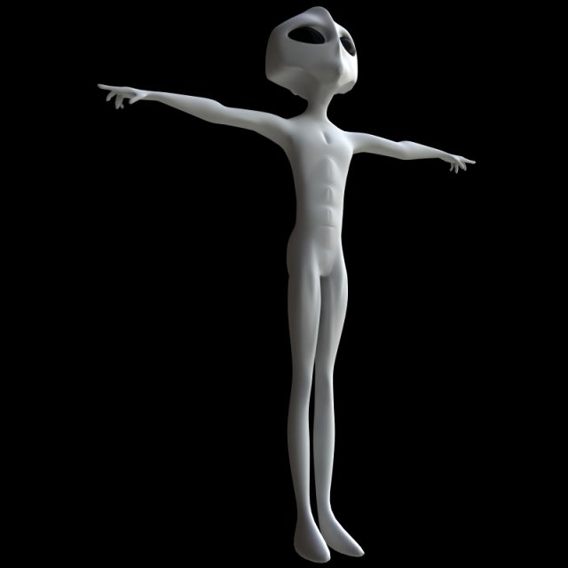 alien 3Dモデル .c4d .max .obj .3ds .fbx .stl .blend