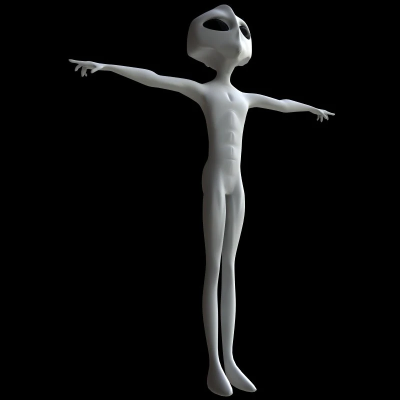 alien 3D Model .c4d .max .obj .3ds .fbx .stl .blend 