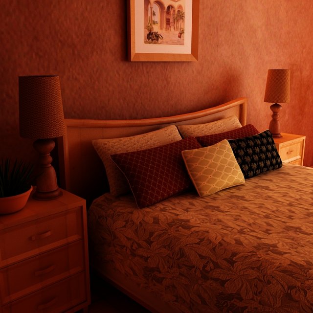 bed-01 Modello 3D .c4d .max .obj .3ds .fbx .stl .blend 