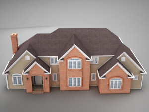 high def american home 3Dモデル
