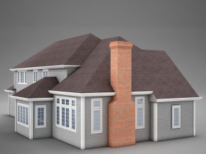 high def american home 3Dモデル