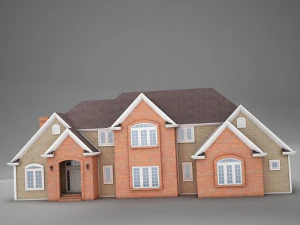 high def american home 3D Model