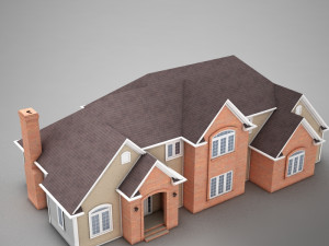 high def american home 3Dモデル