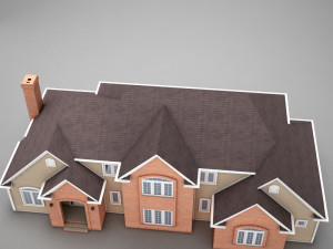 high def american home 3Dモデル