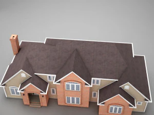 high def american home 3D Model