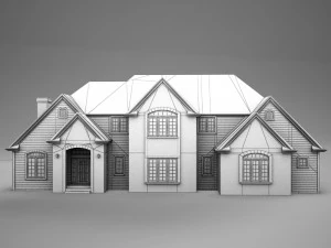 high def american home 3D Model