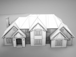 high def american home 3Dモデル