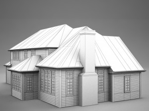 high def american home 3Dモデル