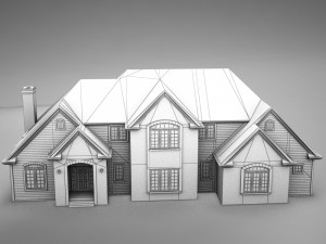 high def american home 3Dモデル
