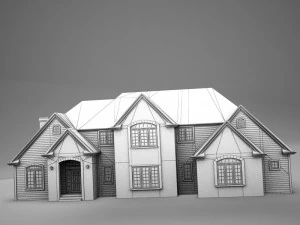 high def american home 3D Model