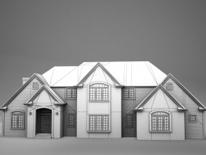high def american home 3Dモデル