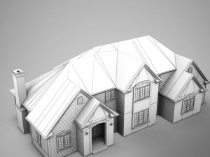 high def american home 3Dモデル