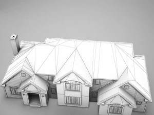 high def american home 3D Model