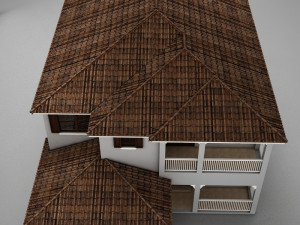 high def big latin hacienda modern 2 3D Model