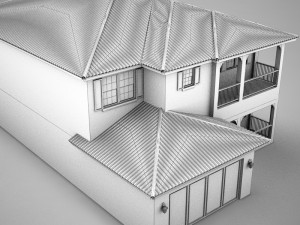 high def big latin hacienda modern 2 3D Model