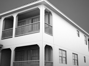high def big latin hacienda modern 2 3D Model