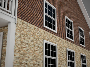 cute small american condo villa plantation 3D Model