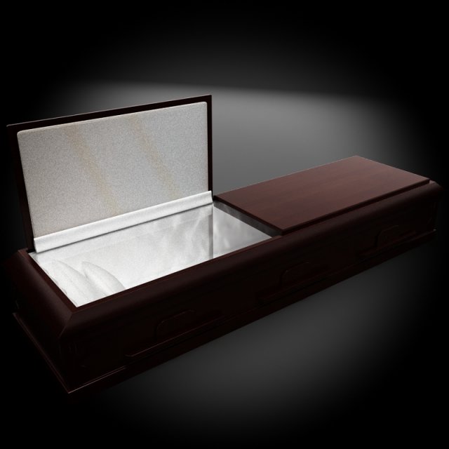 classic wood coffin1 Modelo 3D .c4d .max .obj .3ds .fbx .stl .blend 