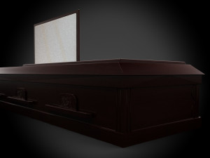 classic wood coffin1 Modelo 3D