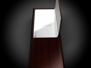 classic wood coffin1 Modelo 3D