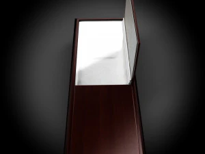 classic wood coffin1 3D Model