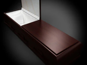 classic wood coffin1 3D Model