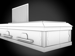 classic wood coffin1 Modelo 3D