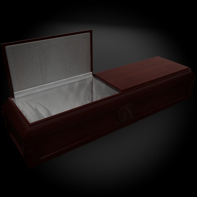 high def coffin mary Model 3D .c4d .max .obj .3ds .fbx .stl .blend