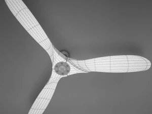 3d hd fan propeller aviator model 3D Model
