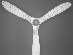 3d hd fan propeller aviator model 3D Model