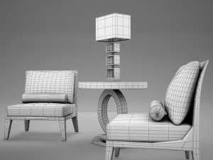 living room collection 3 3D Model
