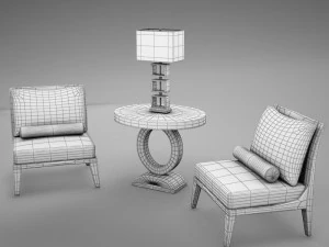 living room collection 3 3D Model
