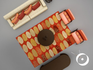 modern living room collection 2 3D Модель