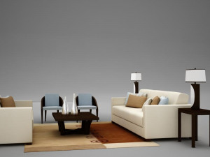 living room collection 3D 모델