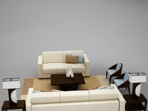 living room collection 3D Model