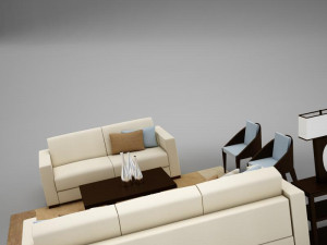 living room collection 3D Model
